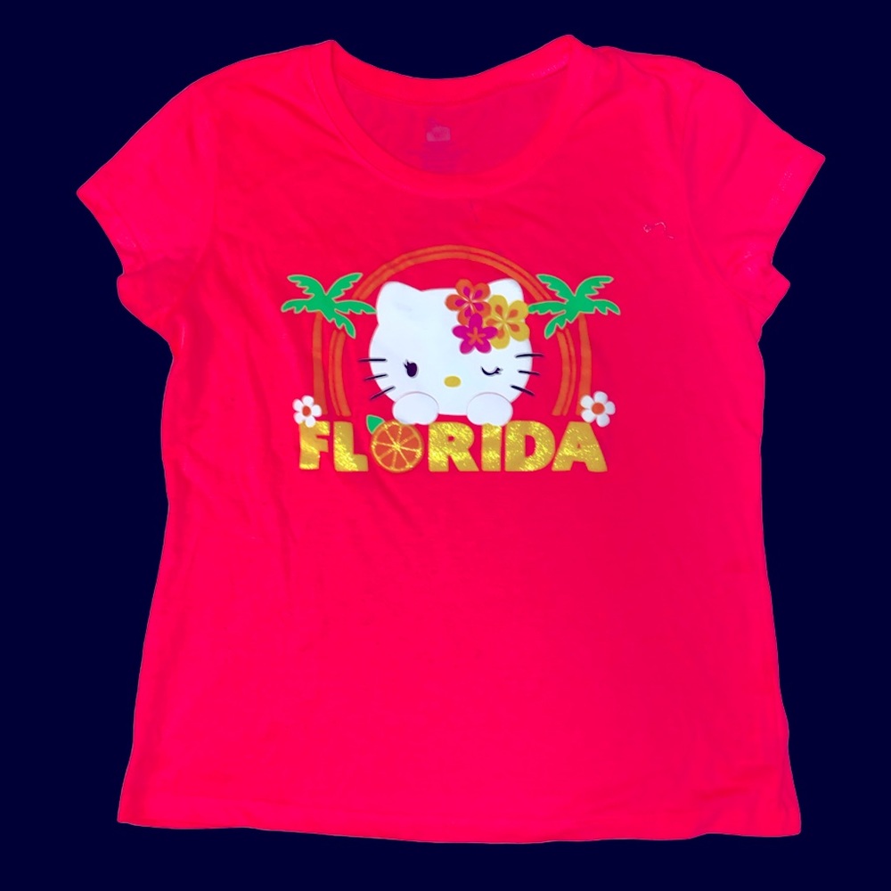 hello kitty neon watermelon Florida shirt MEDIUM